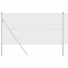 vidaXL Recinzione in Filo Saldato con 7 Post 1,2x10 m in Acciaio Zincato