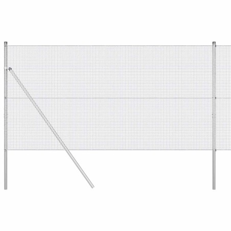 vidaXL Recinzione in Filo Saldato con 7 Pali 1.4x10 m in Acciaio Zincato