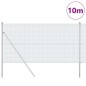 vidaXL Recinzione in Filo Saldato con 7 Pali 1.4x10 m in Acciaio Zincato
