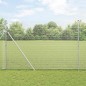 vidaXL Recinzione in Fil di Fuso con 7 Pali 1.5x10 m Acciaio Galvanizzato