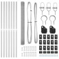vidaXL Set di pali per recinzione Set di 2 Acciaio galvanizzato 10 x 1,5 m