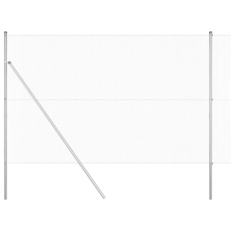 vidaXL Recinzione in Filo Saldato con 7 Post 1,6x10 m Acciaio Galvanizzato