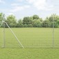 vidaXL Recinzione in filo saldato con 7 pali 1.6x10 m Acciaio zincato