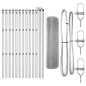 vidaXL Recinzione in filo saldato con 13 pali 0.4x25 m Acciaio galvanizzato