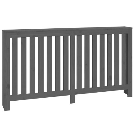 Copertura Termosifone Grigia 153x19x84 cm Legno Massello Pino