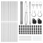vidaXL Set di pali di recinzione 25 m Set di 2 Acciaio galvanizzato vidaXL Set di pali di recinzione 25 m Set di 2 Acciaio galvanizzato