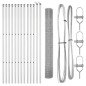 vidaXL Recinzione in Filo Saldato con 13 Post 1,2x25 m in Acciaio Galvanizzato