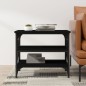 Tavolino Nero 55x38x45 cm in Legno Multistrato Tavolino Nero 55x38x45 cm in Legno Multistrato