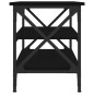 Tavolino Nero 55x38x45 cm in Legno Multistrato Tavolino Nero 55x38x45 cm in Legno Multistrato