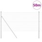 vidaXL Recinzione in Rete Saldata con 13 Post 1x50 m Acciaio Zincato vidaXL Recinzione in Rete Saldata con 13 Post 1x50 m Acciaio Zincato