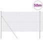 vidaXL Recinzione in Rete Saldata con 13 Pali 1.4x50 m Acciaio Galvanizzato
