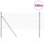 vidaXL Recinto in rete saldata con 13 pali 0.5x100 m Acciaio galvanizzato