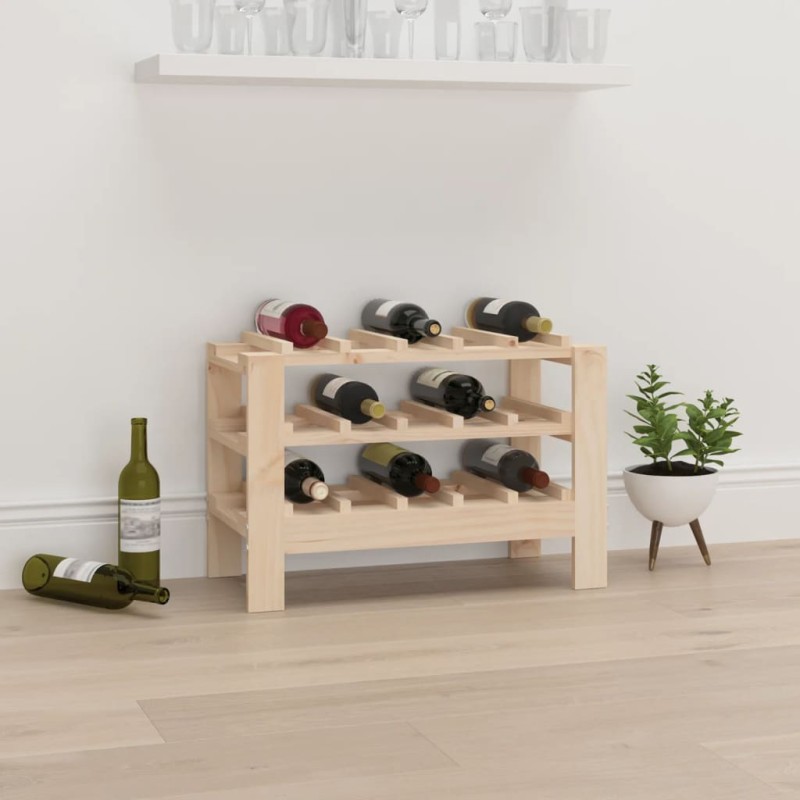 vidaXL Portavini 61,5x30x42 cm in Legno Massello di Pino vidaXL Portavini 61,5x30x42 cm in Legno Massello di Pino