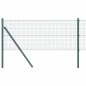 vidaXL Recinzione in Rete Saldato con 13 Pali Verde 0,4x25 m Acciaio