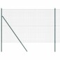 vidaXL Recinzione in Filo Saldato con 13 Post Verde 1.5x25 m Acciaio vidaXL Recinzione in Filo Saldato con 13 Post Verde 1.5x25 m Acciaio