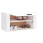 Scarpiera a Parete Bianco 70x35x38 cm Legno Multistrato Scarpiera a Parete Bianco 70x35x38 cm Legno Multistrato