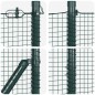 vidaXL Recinzione Filo Saldato con 13 Pali Verde 1x50 m Acciaio