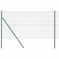 vidaXL Recinzione in Filo Saldato con 13 Pali Verde 1.2x50 m Acciaio