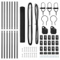 vidaXL Set di Pali per Recinzione Grigio Set di 2 Grigio Metallo