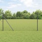 vidaXL Recinzione in Rete Saldato con 7 Pali Grigia 1,2x10 m Acciaio