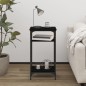 Tavolino Nero 40x30x75 cm in Legno Multistrato Tavolino Nero 40x30x75 cm in Legno Multistrato