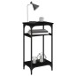 Tavolino Nero 40x30x75 cm in Legno Multistrato Tavolino Nero 40x30x75 cm in Legno Multistrato