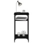 Tavolino Nero 40x30x75 cm in Legno Multistrato Tavolino Nero 40x30x75 cm in Legno Multistrato