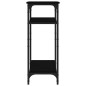 Tavolino Nero 40x30x75 cm in Legno Multistrato Tavolino Nero 40x30x75 cm in Legno Multistrato