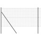vidaXL Recinto in rete saldata con 13 pali Grigio 1.2x25 m in acciaio