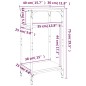 Tavolino Nero 40x30x75 cm in Legno Multistrato Tavolino Nero 40x30x75 cm in Legno Multistrato