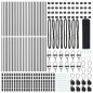vidaXL Recinzione in Filo Saldato con 13 Supporti Grigio 0.8x100 m Acciaio vidaXL Recinzione in Filo Saldato con 13 Supporti Grigio 0.8x100 m Acciaio