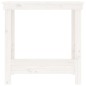 Banco da Lavoro Bianco 80x50x80 cm in Legno Massello di Pino