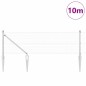 vidaXL Set di Pali per Recinzione Set di 2 Acciaio zincato 10 x 0.5 m vidaXL Set di Pali per Recinzione Set di 2 Acciaio zincato 10 x 0.5 m