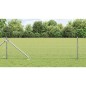 vidaXL Set di Pali per Recinzione Set di 2 Acciaio zincato 10 x 0.5 m