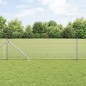 vidaXL Recinzione in Filo Saldato con 7 Pali a Picchetto 0.6x10 m Acciaio Zincato