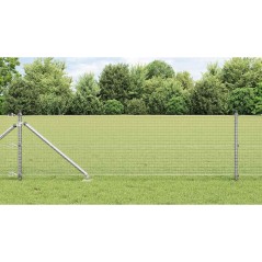 vidaXL Recinzione in Rete Saldato con 13 Posti Spike 0.8x10 m Acciaio Zincato