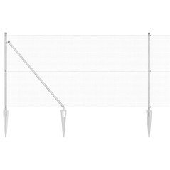 vidaXL Set di Posti per Recinzione Set di 2 Acciaio zincato 10 x 1 m