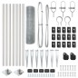 vidaXL Set Pali Recinzione 10 x 1 m Set di 2 Acciaio Galvanizzato