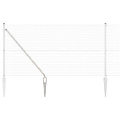 vidaXL Recinzione in Filo Saldato con 7 Paletti a Punta 1,4x10 m Acciaio Galvanizzato