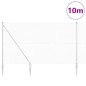 vidaXL Recinzione Filo Saldato con 7 Post Punta 1.5x10 m Acciaio Zincato
