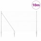 vidaXL Set di Pali per Recinzione Set di 2 Acciaio zincato 10 x 1.5 m