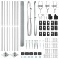 vidaXL Recinzione in Filo Saldato con 7 Pali a Picco 1.6x10 m Acciaio Galvanizzato