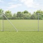 vidaXL Recinzione in Rete Saldato con 13 Posti a Punta 1x25 m Acciaio Zincato