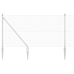 vidaXL Recinzione in Filo Saldati con 13 Picchetti 1.2x25 m Acciaio Galvanizzato