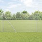 vidaXL Recinzione in Rete Saldata con 13 Pali a Punta 1.6x25 m Acciaio Zincato