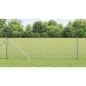 vidaXL Recinzione in Rete Saldato con 13 Picchetti da Terra 0.4x50 m Acciaio Galvanizzato