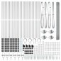 vidaXL Recinzione in rete saldata con 13 posti a spillo 1.5x50 m Acciaio galvanizzato