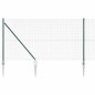 vidaXL Set di Pali di Recinzione Set di 2 Verde Metallo e PVC 25 x 1 m vidaXL Set di Pali di Recinzione Set di 2 Verde Metallo e PVC 25 x 1 m