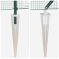 vidaXL Recinzione in Filo Saldato con 13 Pali a Picchetto Verde 1.4x25 m Acciaio
