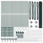 vidaXL Recinzione in Filo Saldato con 13 Picchetti Verde 1,2x50 m Acciaio